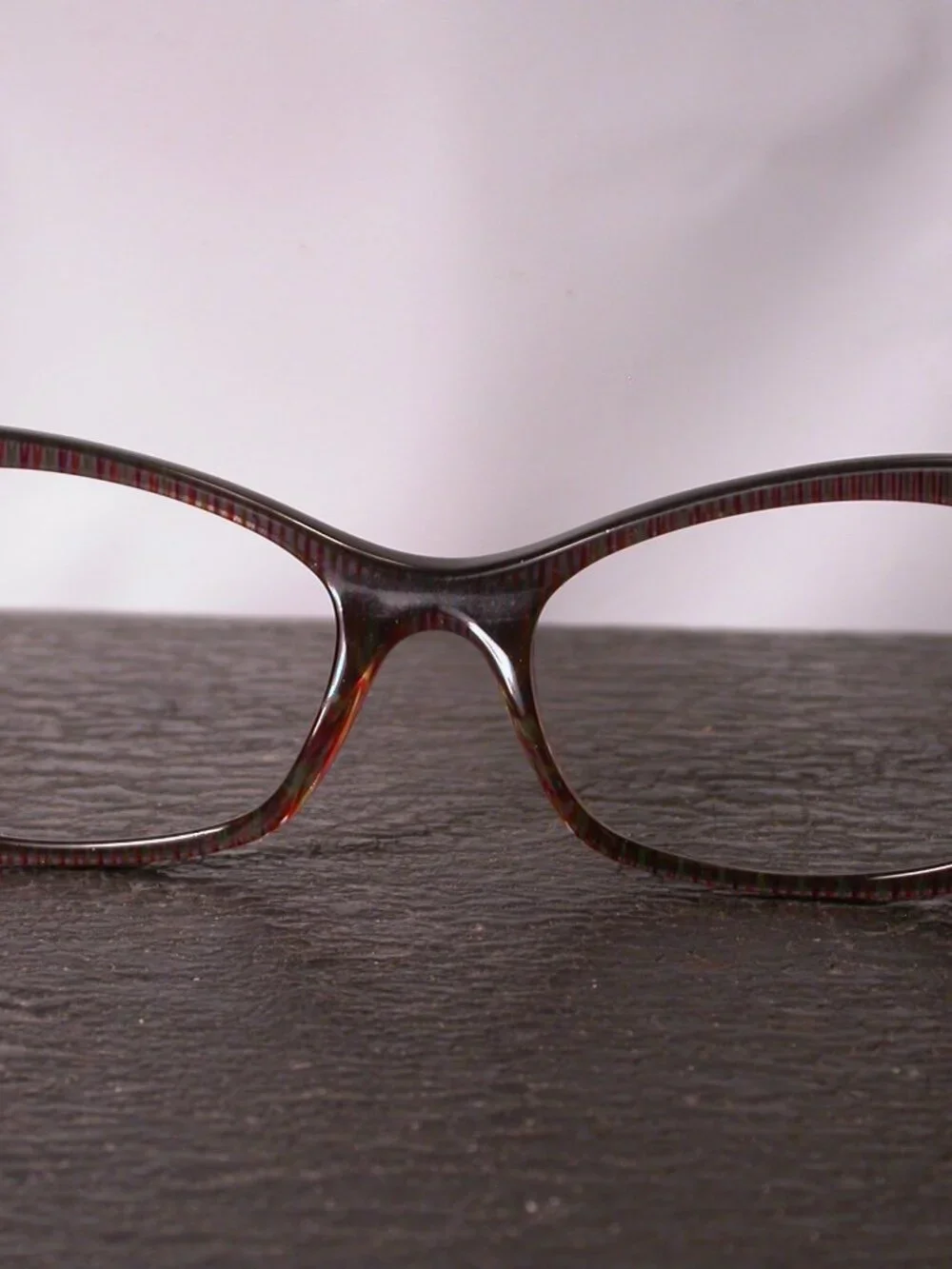 Face A Face Red Stripes Bocca Rock Stylish Eyeglasses Frames Hand Made in Italy